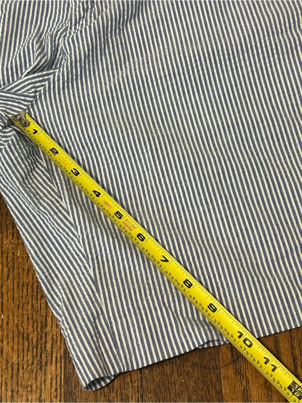 Polo by Ralph Lauren Navy and White Striped Flat Front Men’s Shorts